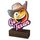 Go Texan Brown Hat Real Wood Trophy