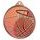 Basketball Colour Texture 3D Print Bronze Medal