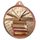 Reading and Literature Colour Texture 3D Print Bronze Medal