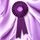 Purple Satin Feel Logo Rosette