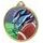American Football Colour Texture 3D Print Gold Medal