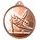 Gymnast Boys Silhouette Classic Texture 3D Print Bronze Medal