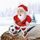 Jolly Father Christmas Football Medal