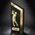 Spire Edge Metal & Wood Golf Trophy
