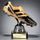Black Viper Mini Football Boot Trophy