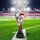 Triple Star Amercian Football Silver Trophy Cup