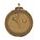 Diamond Edged Football Striker Large Bronze Medal