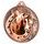 Horseshoe Equestrian Classic Texture 3D Print Bronze Medal