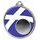 Scotland Flag Logo Insert Silver 3D Printed Medal