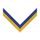 Royal Blue & Yellow Stripe Clip on Medal Ribbon