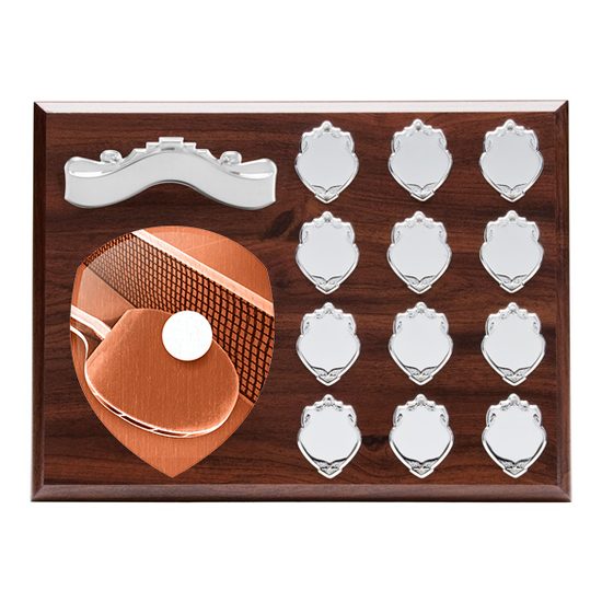Wessex Table Tennis Wooden 12 Year Annual Shield