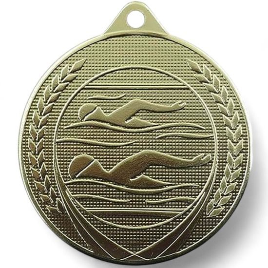 Champion Embossed Swimming Gold Medal