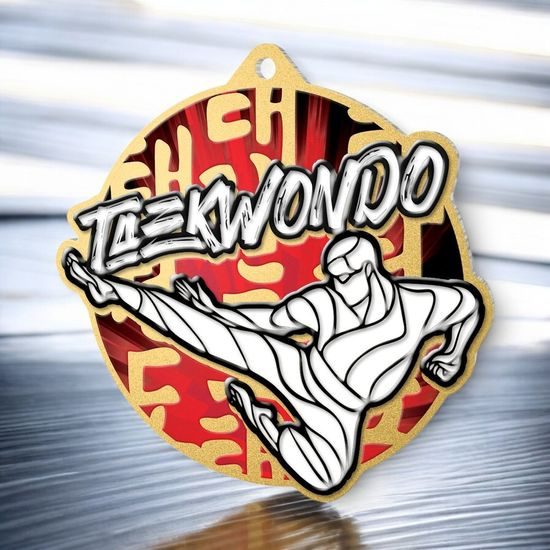 Aurum Taekwondo Stainless Steel Medal