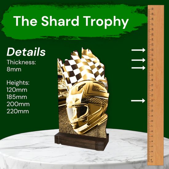 Shard Classic Motorsports Eco Friendly Wooden Trophy