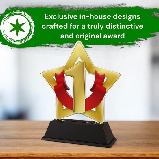 Mini Star 1st Place Gold Trophy