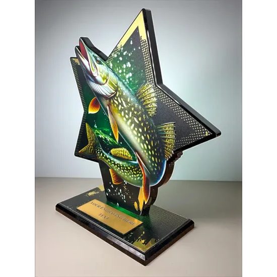 Liano Metal & Acrylic Fishing Star Trophy