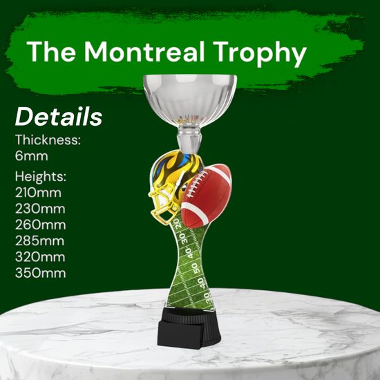 Montreal American Football Silver Cup Trophy