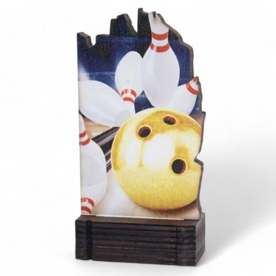 Shard Tenpin Bowling Eco Friendly Wooden Trophy