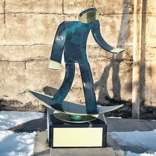 Toledo Surfing Handmade Metal Trophy