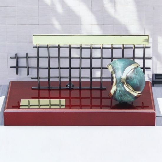 Aragon Tennis Net Handmade Metal Trophy
