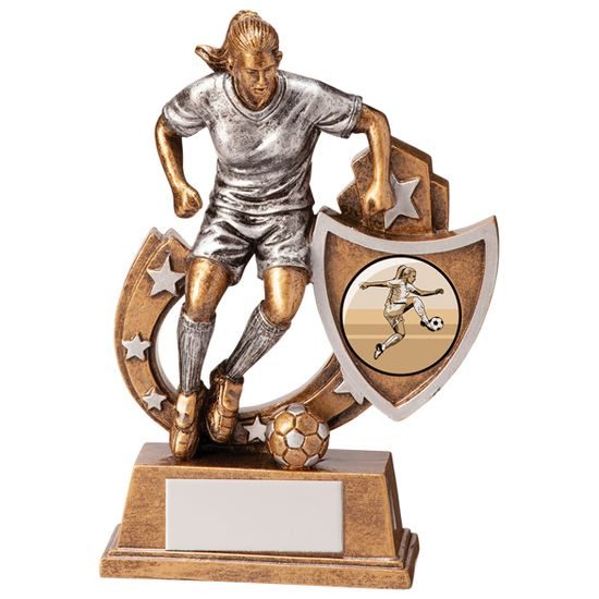 Galaxy Female Football Player Trophy