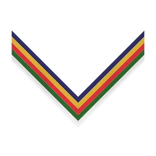 Multi Colour Stripe Clip on Medal Ribbon