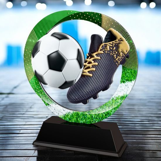 Onyx Stainless Steel Football Trophy