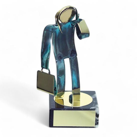 Toledo Business Person Briefcase Handmade Metal Trophy
