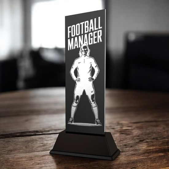 Shadowline Football Female Manager Trophy – Stainless Steel Award