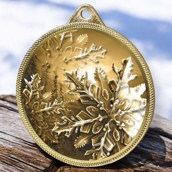 Classic Texture Print Full Colour 55mm Medal