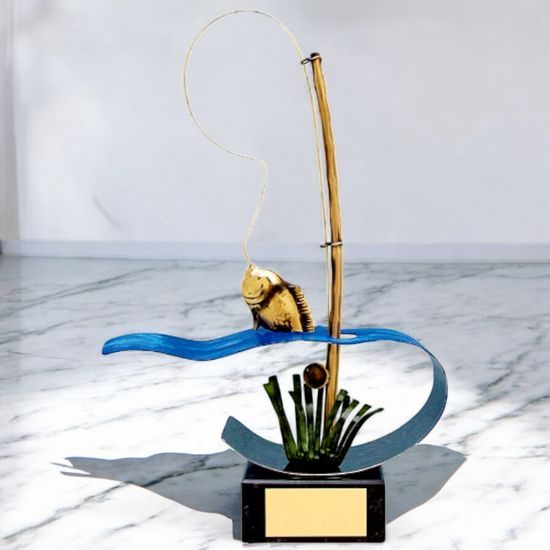 Zaragoza Fishing Handmade Metal Trophy