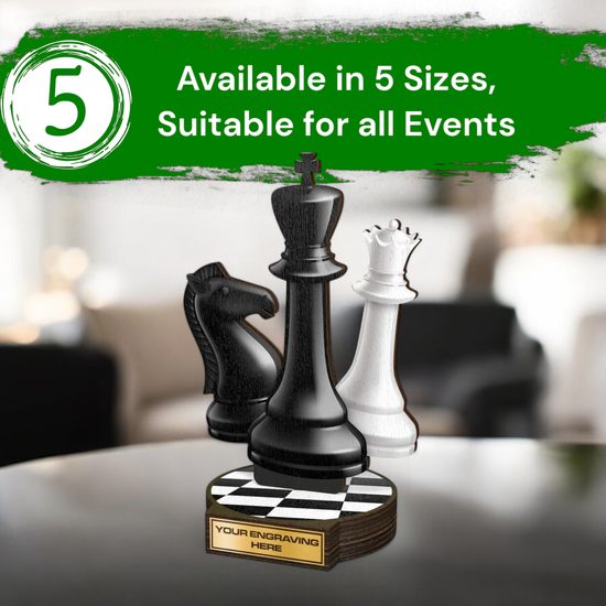 Grove Chess Real Wood Trophy