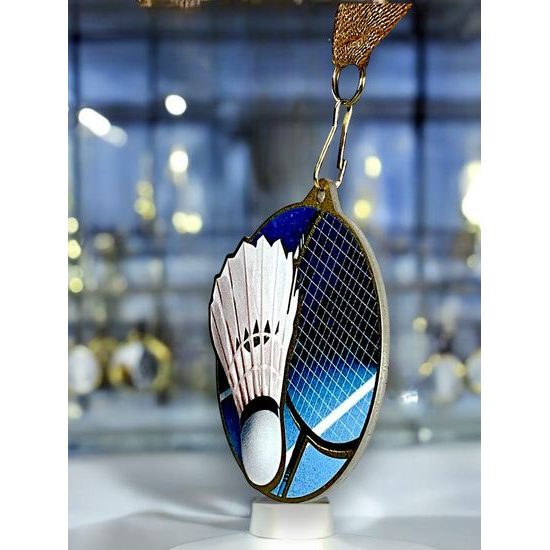 Aurum Badminton Stainless Steel Medal