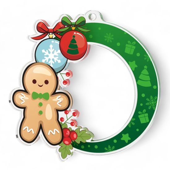 Ginerbread Man Christmas Medal