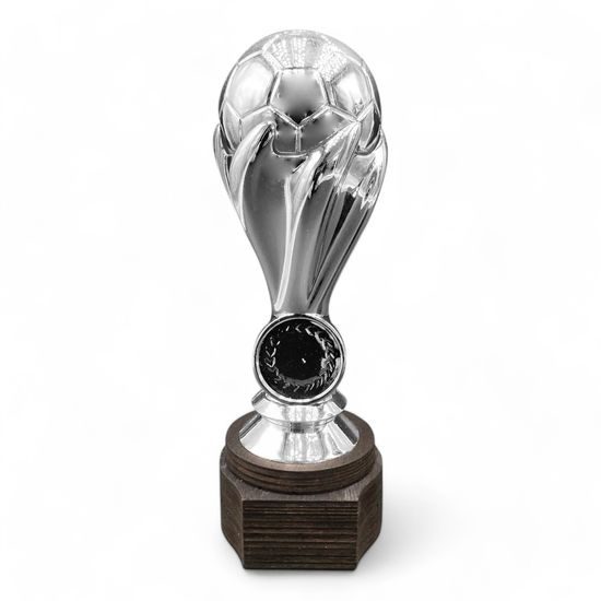 Maradona Silver Logo Insert Football Trophy