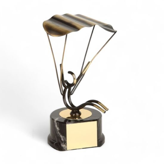 Castille Skydiving Handmade Metal Trophy