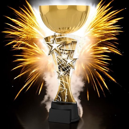 Triple Star Classic Basketball Gold Trophy Cup