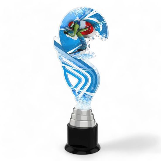 Aspen Downhill Skiing Snowflake Trophy