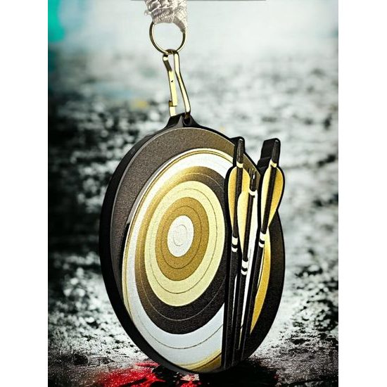 Rincon Classic Archery Black Acrylic Medal