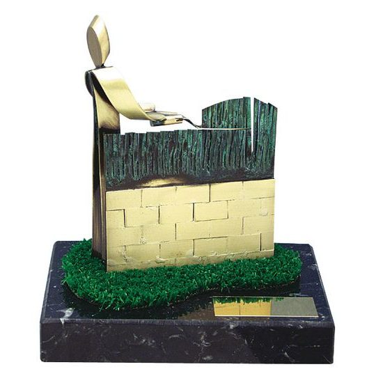 Gardening Handmade Metal Trophy