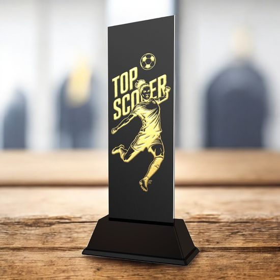 Shadowline Football Female Top Scorer Trophy – Stainless Steel Award