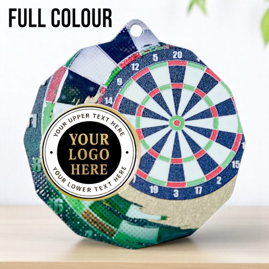 Dodeca Darts Stainless Steel Logo Insert Medal