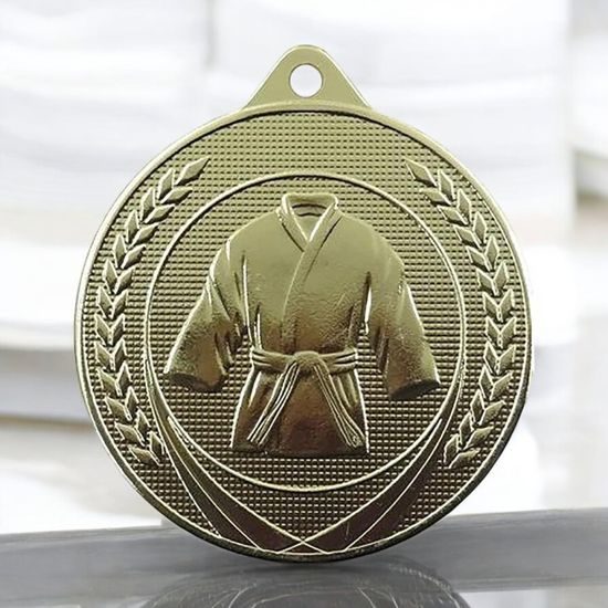 Champion Embossed Martial Arts Gold Medal