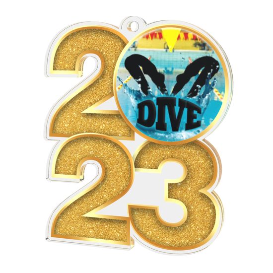 Diving 2023 Acrylic Medal