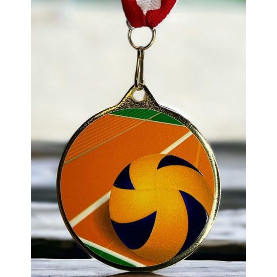 Hercules Texture Print Volleyball Medal