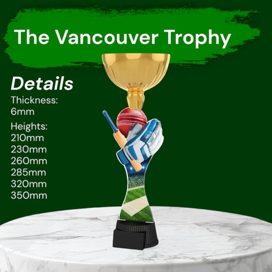 Vancouver Cricket Gloves Gold Cup Trophy