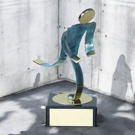 Toledo Athletics Handmade Metal Trophy