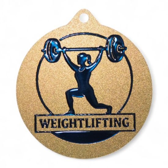 Quantum Women's Weightlifting Stainless Steel Medal