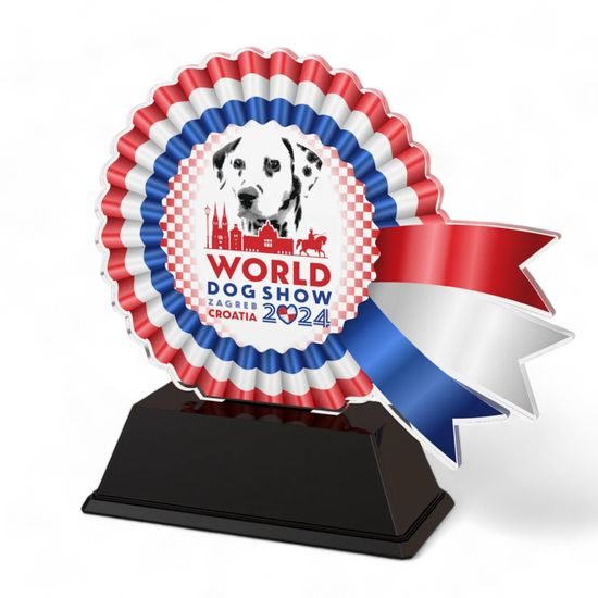 Marley Custom Logo Acrylic Rosette Award