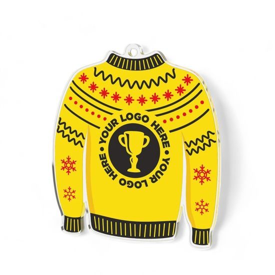 Christmas Jumper Custom Made Printed Medal